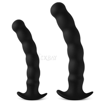 SEXBAY Godemichet à sangle en silicone souple de haute qualité avec base incurvée à ventouse, 100 % étanche, noir, jouet pour adultes pour femmes
