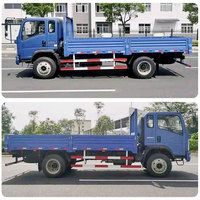 NOUVEAU Camions HOWO Sinotruk Howo 5 tonnes LHD RHD Camions à ridelles 4x2 4x4 Camion de fret léger à cabine simple 4 roues 6 roues