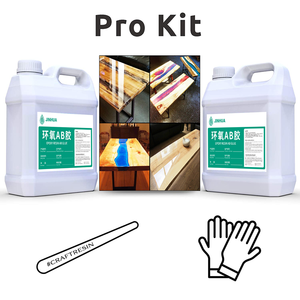 Keo AB khô nhanh, nhựa <span class=keywords><strong>Epoxy</strong></span> trong suốt như pha lê dùng cho bàn sông gỗ/Nhựa <span class=keywords><strong>Epoxy</strong></span> tỷ lệ pha trộn 2:1 - Product Image 5