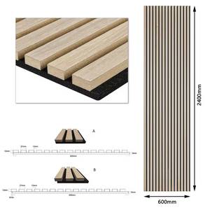 Panneau acoustique en lattes de bois de haute qualité, décoratif et pratique pour les espaces de <span class=keywords><strong>cuisine</strong></span> et de salle à manger - Product Image 6