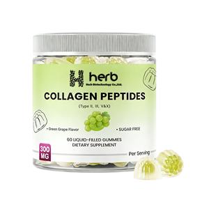 Gommes à mâcher sans sucre, remplies de collagène et de peptides - pour une peau, des cheveux et des ongles sains - Product Image 1