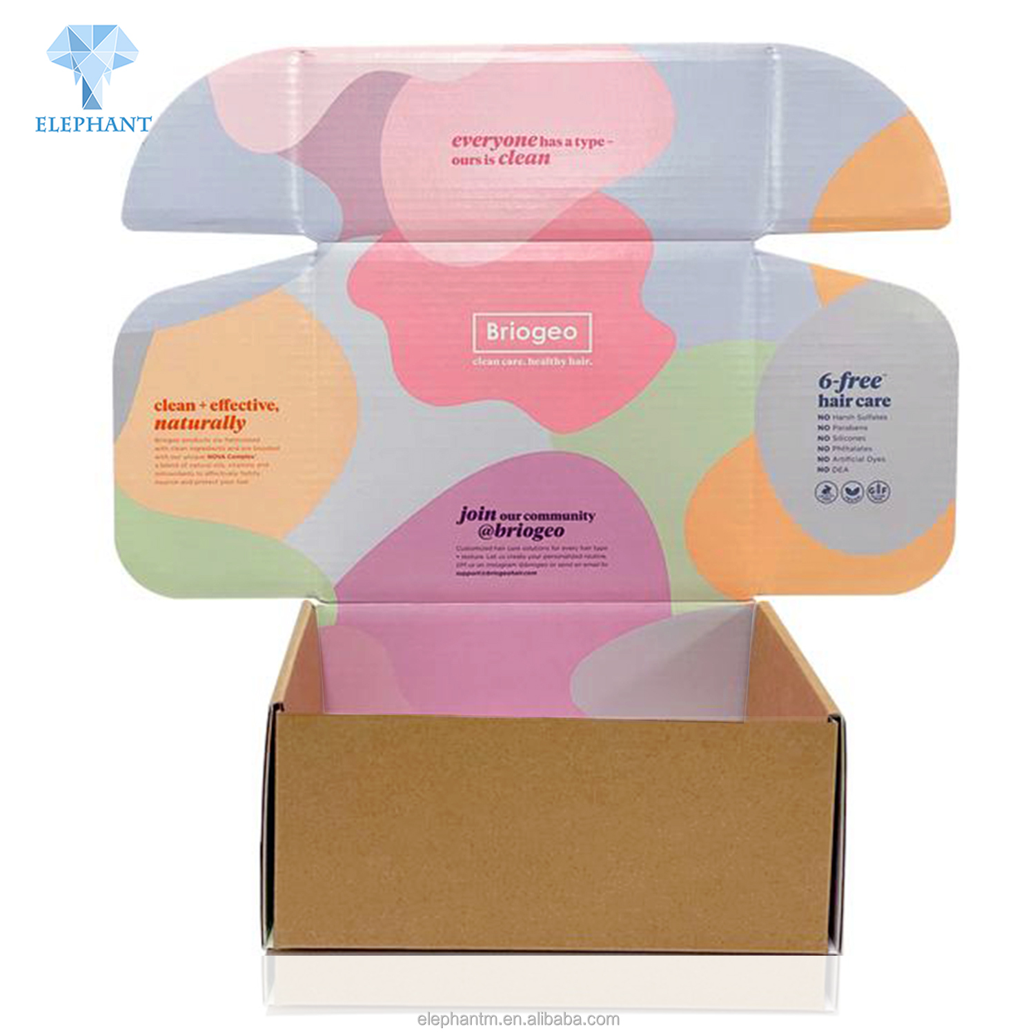 Colour Printing Paper Express Product Shipping Mailer Box Paper Box Packaging
