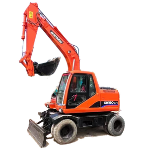 Excavadoras de Ruedas Doosan DH150 de 15 Toneladas en Existencia, Maquinaria Usada de Corea, Ideal para Proyectos Municipales, Certificación CE, Motor Original - Product Image 1