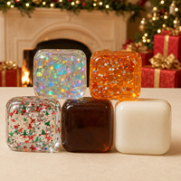 Jouet anti-stress scintillant pour les fêtes, cube souple à rebondir, idéal pour les cadeaux de Noël et les cadeaux de bureau pour adultes