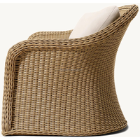 Ensemble de canapés en rotin PE moderne et luxueux avec tissu résistant aux intempéries et coussins amovibles pour meubles de jardin