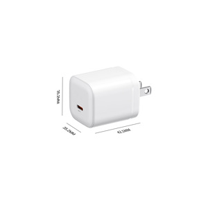 Cargador Rápido GaN de 35W con Doble Puerto USB C PD para Teléfonos y Tabletas Apple, Huawei, Xiaomi, Color Blanco - Product Image 2