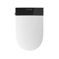 Toilette intelligente électrique monobloc en céramique à cadre dissimulé Toilette intelligente suspendue au mur avec réservoir intégré