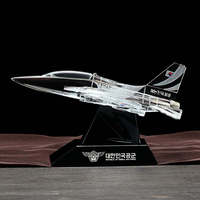 Modèle d'avion 3d en forme de laser k9 cristal artisanat personnalisé Clear Crystal Aircraft Figurines modèle Presse-papiers trophée pour la décoration intérieure