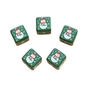 Stampa acrilica Xmas Santa pan di zenzero vernice quadrata di natale <span class=keywords><strong>perline</strong></span> per artigianato natale - Product Image 5