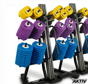 Conjunto de 20 Soportes para Equipo de Gimnasio con Ruedas, Solución de Almacenamiento Móvil Compacta, Soporte para Pesas y Sentadillas - Product Image 5