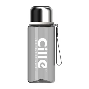 Simplicity, large capacity, portable, direct drinking, outdoor sports, cute and trendy creative leak proof water bottle