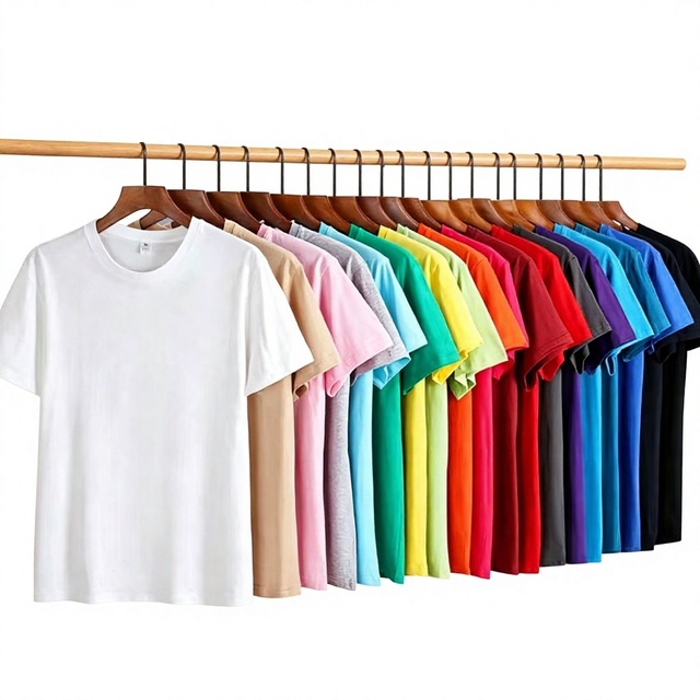 Wholesale Cheap 180gsm 100% Cotton Vintage Solid Unisex Blank Custom Logo Short Sleeve T-Shirts