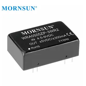 Mornsun כפולה פלט 3W DC ל DC ממיר 9V-18V 6V 15V 12V 9V כדי 5V 3W WRA1205ZP-3WR2 עם 3 שנות אחריות