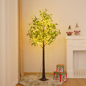 Olive Leaf <b>Tree</b> <b>LED</b> Indoor Christmas Decoration 150cm 220 Lights Holiday Scene Setting <b>Tree</b> Living Room Courtyard Decor - Product Image 3