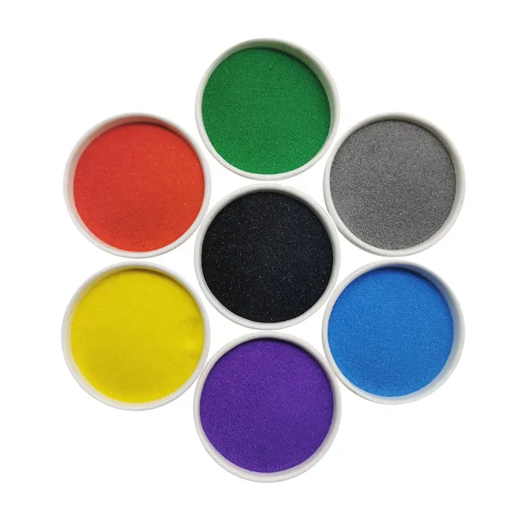 Wholesale Colored Play Sand for Wall Roof Floor Tile Good Weather Resistant Bright Colorful Sand Art Painting for Epoxy Coating