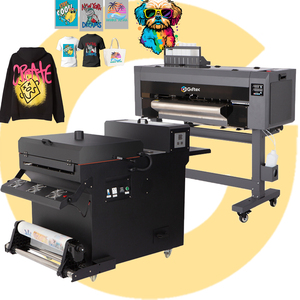 Impresora UV DTF Giftec de 60 cm, Impresora Directa a Prenda con Cabezal I3200 y Prensa de Calor para Camisetas y Ropa - Product Image 1