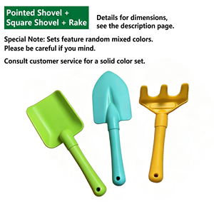 <b>Kids</b> Plastic Shovel 3Pcs Set, Outdoor Beach Seaside Toy, Kindergarten Gardening Digging Tool <b>for</b> <b>Sand</b> Play Vegetable Planting - Product Image 3
