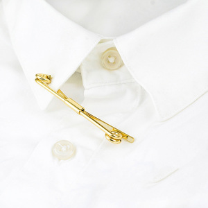 Alfileres de cuello de moda al por mayor de fábrica, barra de cuello de corbata, accesorios de metal para camisa de hombre - Product Image 5