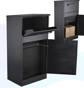 Boîte de livraison de colis personnalisée Boîte de dépôt verrouillable pour colis Stockage de boîtes <span class=keywords><strong>aux</strong></span> <span class=keywords><strong>lettres</strong></span> en acier galvanisé Boîte à colis domestique - Product Image 4