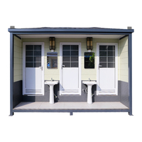 Toilettes portables, sanitaires mobiles avec salle de douche intégrée, unité sanitaire pour chantier, campement, transport facile, durable