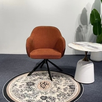 Fauteuil pivotant moderne en tissu 8133, fauteuil d'appoint rembourré, fauteuil de détente pour salon, meubles de maison