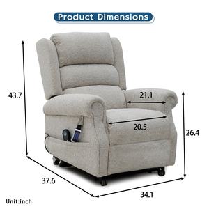 كرسي رفع طبي كهربائي يعمل بخمسة محركات مع مسند رأس كهربائي ودعم قطني لكبار السن - Product Image 6