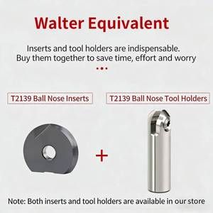 Inserto per fresatura a sfera in carburo stile <span class=keywords><strong>Walter</strong></span> P3200-16R8, inserto semisferico per lavorazione CNC di stampi - Product Image 3
