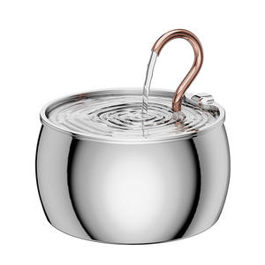 <span class=keywords><strong>Fontaine</strong></span> à <span class=keywords><strong>eau</strong></span> pour animaux de compagnie en acier inoxydable de 2,5 L avec filtre à circulation automatique pour chats et chiens - Product Image 3