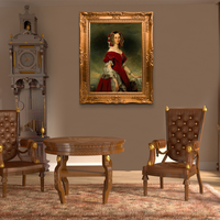 Recréations de chefs-d'œuvre réalistes de Wenthardt, portrait à l'huile peint à la main, toile durable et écologique, décoration de meubles, B&C ART