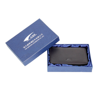 Dompet Lipat Vertikal Logo Kustom dengan Jendela ID, Tempat Kartu Kredit Kulit Asli Vintage