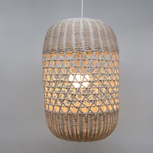 Hoge Kwaliteit Geweven Bamboe Licht Schaduw Bamboe Rotan Lamp Tall Bamboe Lamp