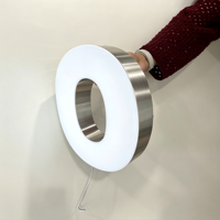 Lettres en relief LED personnalisées à éclairage frontal, signalétique en acrylique 3D pour devanture de magasin, logo d'entreprise, publicité extérieure