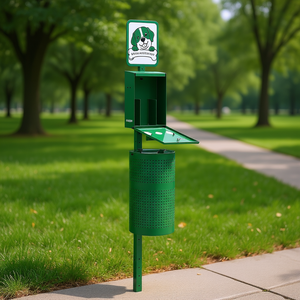 Estación para Desechos de Perros de 11.5 Galones con 600 Bolsas, Solución para Eliminar Excrementos de Mascotas, Uso en Exteriores - Product Image 2