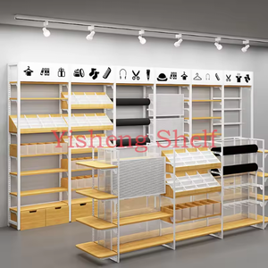 Nhà Máy Giá Thấp Thép Made Thiết Kế Mới Tùy Chỉnh Bằng Gỗ Kim Loại Miniso Cửa Hàng Hiển Thị Giá Cửa Hàng Trang Sức Phụ Kiện Kệ - Product Image 4