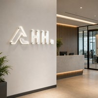 Enseigne 3D en acrylique rétroéclairée avec lettres lumineuses et support métallique pour salon, entreprise, maison et publicité, décoration murale intérieure