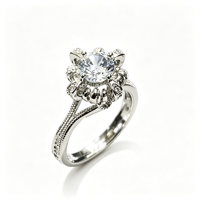 Bagues en laiton plaqué platine, pierres étincelantes élégantes pour les fêtes d'anniversaire, les mariages, les anniversaires de mariage, bijoux de mode, cadeaux