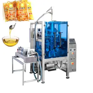 Máquina automática de embalagem de óleo para embalagem de sopa de mel e água líquida, pacote de 50ml-1L