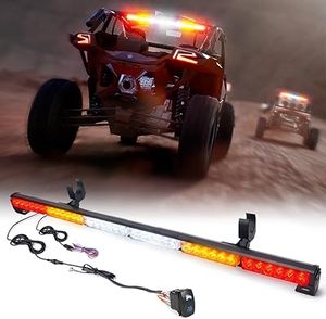 Barre lumineuse LED arrière de 36 pouces avec 7 modes de clignotement, barre lumineuse arrière à clignotement IP65 avec interrupteur double et à bascule intégré pour SSV ATV UTV RZR SXS 4X4 - Product Image 2