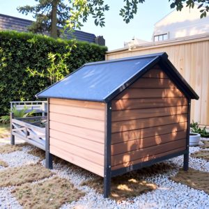 環境に優しい木製犬小屋 防風・防水 大型/中型犬種対応 オールシーズン 屋外使用 工場直販卸売 - Product Image 6