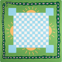 Tapis de table antidérapant personnalisé en fibre pour jeux de société et de cartes pour adultes, fabriqué par American Mahjong Factory