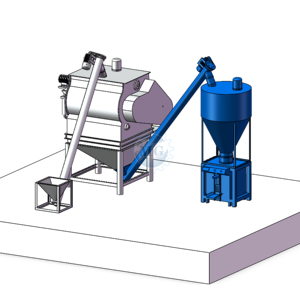 Chine Usine 25T par jour Machine <span class=keywords><strong>de</strong></span> mélangeur <span class=keywords><strong>de</strong></span> poudre sèche simple Machine <span class=keywords><strong>de</strong></span> mélangeur <span class=keywords><strong>de</strong></span> mortier sec - Product Image 4