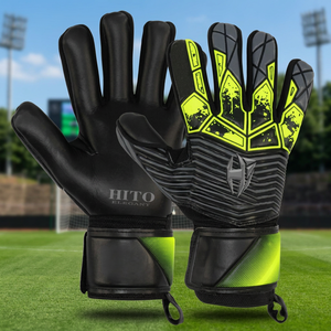Gants de gardien de but professionnels neufs en cuir avec fermeture auto-agrippante, haute qualité à prix raisonnable - Product Image 3