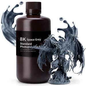 Résine photopolymère ELEGOO 8k Standard UV 3D, gris spatial, 1000G - Product Image 1