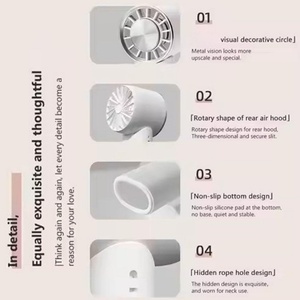 Hot Sale Portable Handheld <b>Foldable</b> Fans Fast air Cooling Fan USB Strong Wind <b>Table</b> Rechargeable Mini Portable Fan - Product Image 4