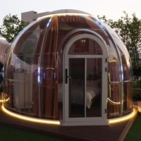 Maison bulle préfabriquée 6M, Dôme PC, Maison bulle étoile, Salle à manger pour 8 personnes