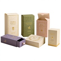 Boîtes en papier de luxe personnalisables, boîtes d'emballage pour huiles essentielles de soins de la peau haut de gamme, boîtes cadeaux personnalisées imprimées en gros