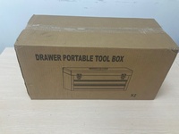 Coffre à outils professionnel portable, étanche, à 3 tiroirs, en acier avec revêtement en poudre, avec conception anti-poussière pour le rangement en atelier