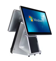 Venta de sistemas POS populares, sistema de facturación, contador de pago de máquina con impresora interna y software POS para grandes almacenes