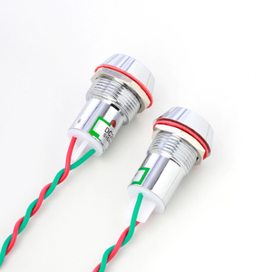 Chất lượng cao 6 mét 10 mét kim loại <span class=keywords><strong>LED</strong></span> chỉ số ánh sáng 12V đèn tín hiệu với tùy chỉnh chiều dài dây phát ra màu xanh và màu xanh lá cây màu sắc - Product Image 5
