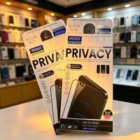 Protection d'écran de téléphone en verre trempé ultra-mince, emballage en boîte pliable ultra-fine avec laminage mat, gaufrage et revêtement UV